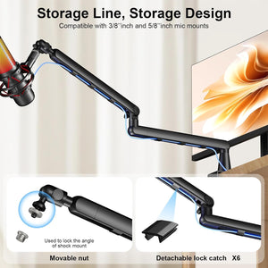Aokeo AK-55 low profile boom arm - Gentechx