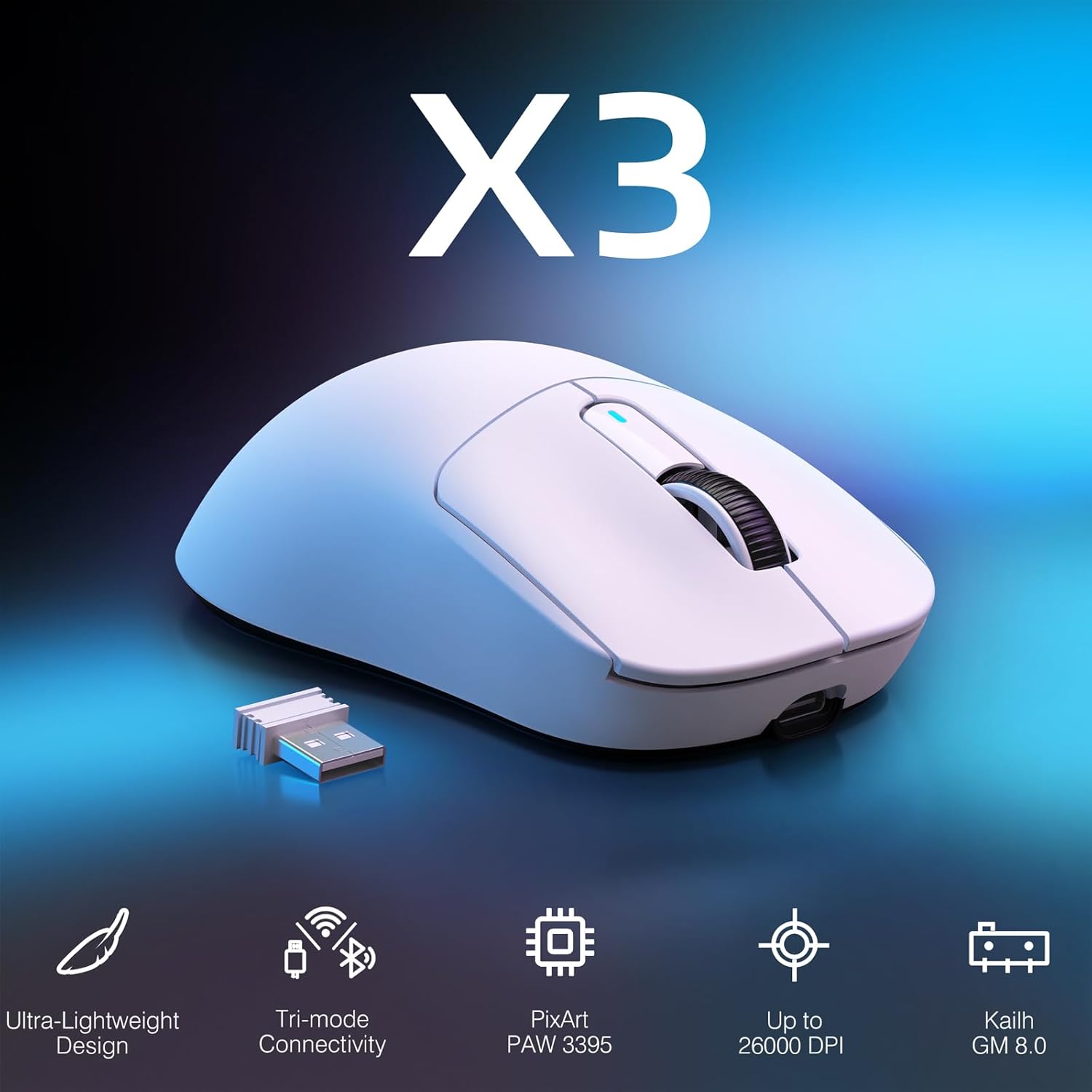 ATTACK SHARK X3 PRO Lightweight Wireless - Gentechx