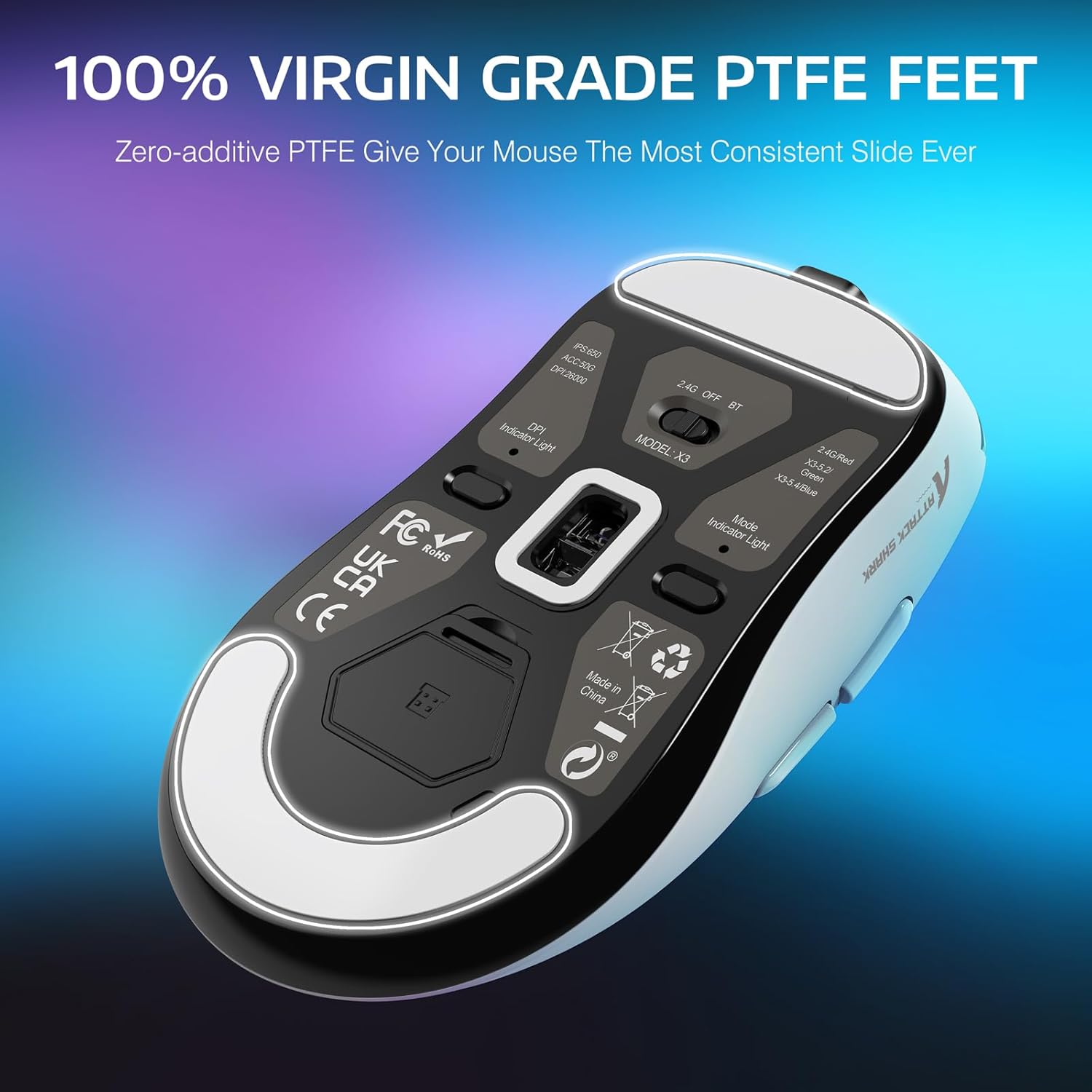 ATTACK SHARK X3 PRO Lightweight Wireless - Gentechx