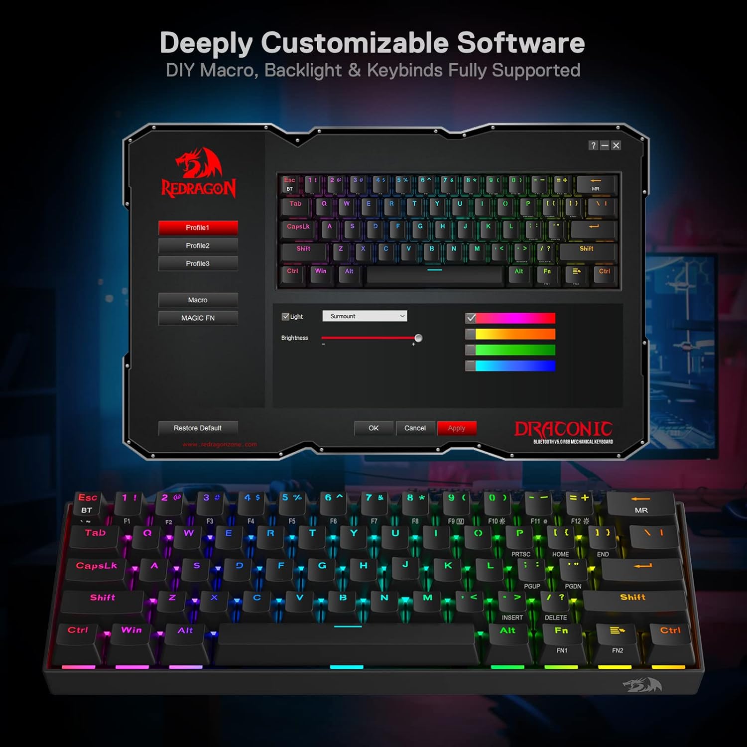 Redragon K530 Pro Draconic - Gentechx