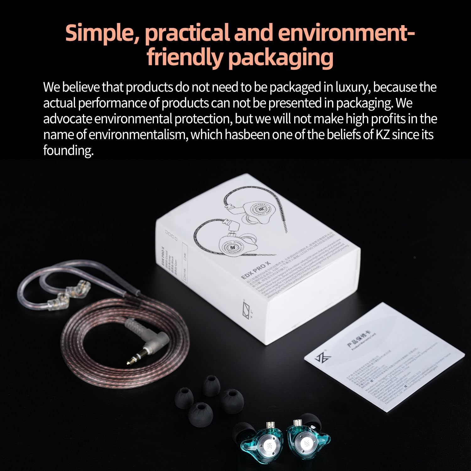 KZ Edx Pro X iems with mic - Gentechx