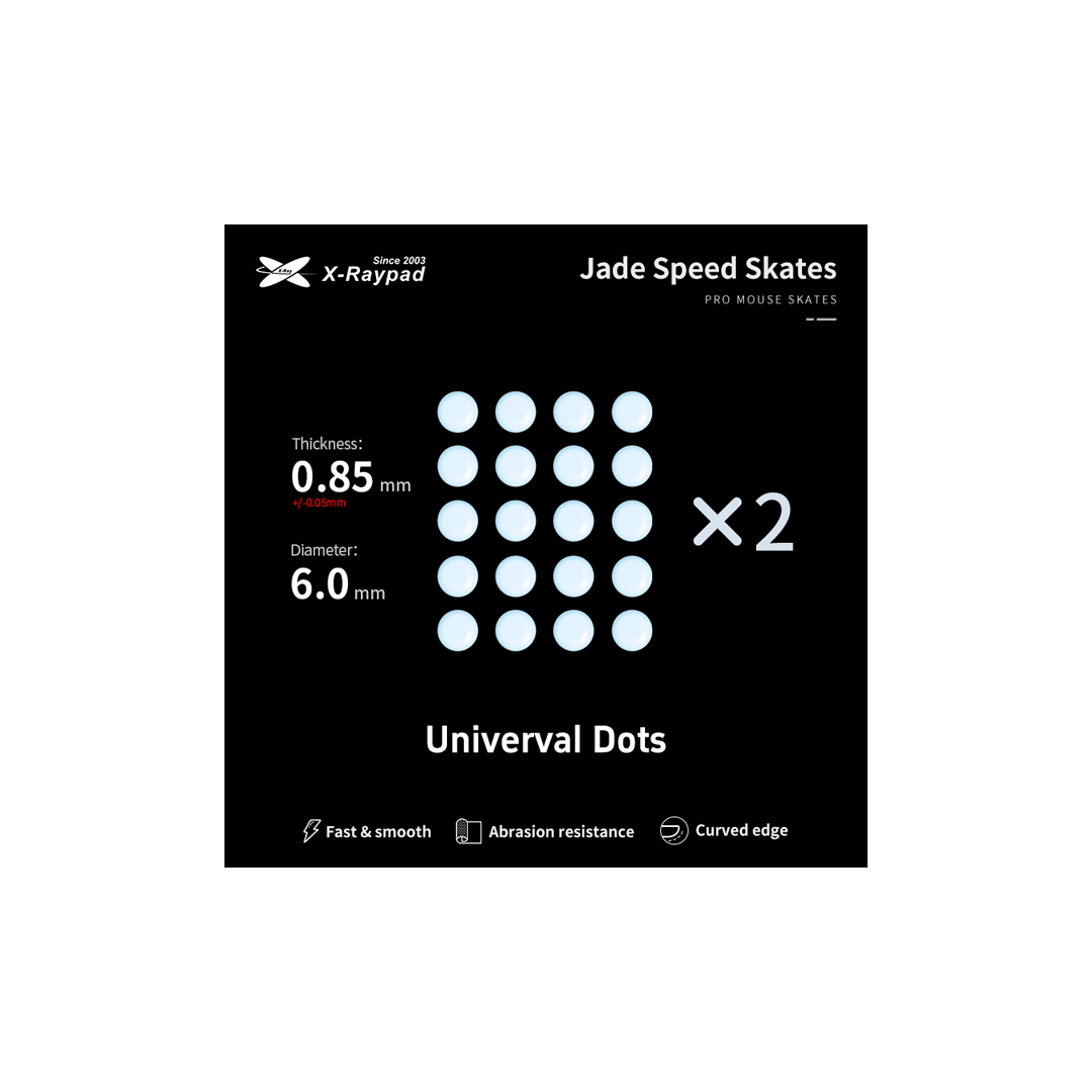 Jade Mouse Skates Universal 6.5mm Dots